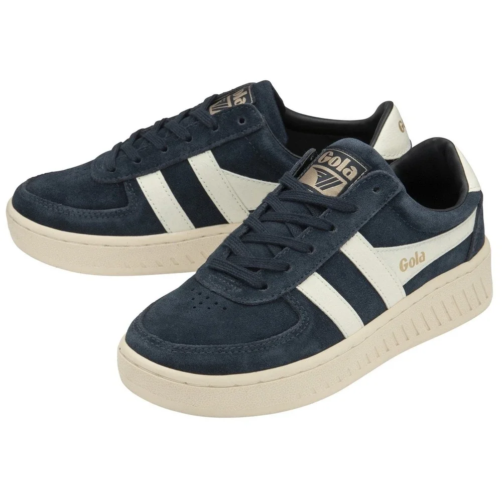 Gola Grandslam Suede Sneakers Navy White Gold Women's US 10 EU 41 Retro Trainers
